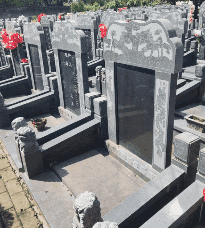 西安高桥墓园官网传统立碑墓型4号