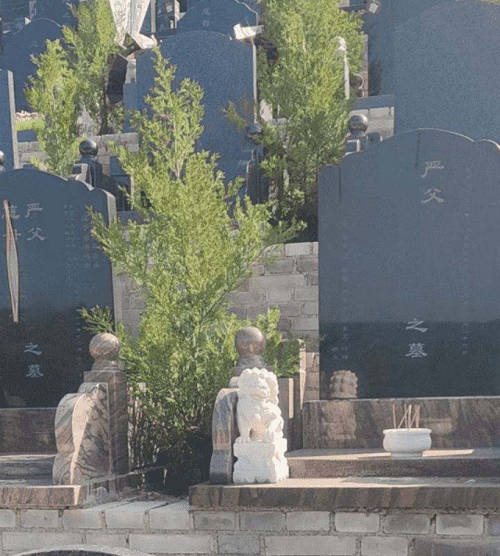 西安高桥墓园官网传统立碑墓型2号